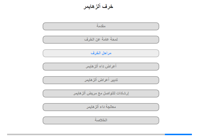 مراحل الخرف