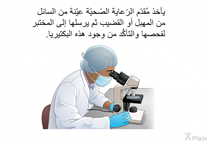 يأخذ مقدم الرعاية الصحية عيِّنة من السائل من المهبل أو القضيب ثم يرسلها إلى المختبر لفحصها والتأكُّد من وجود هذه البكتيريا.