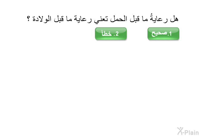 هل رعايةُ ما قبل الحمل تعني رعاية ما قبل الولادة ؟