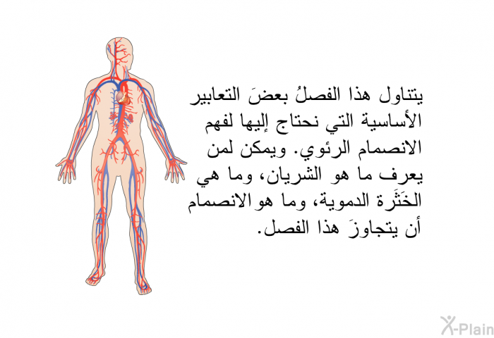 يتناول هذا الفصلُ بعضَ التعابير الأساسية التي نحتاج إليها لفهم الانصمام الرئوي. ويمكن لمن يعرف ما هو الشريان، وما هي الخَثرَة الدموية، وما هو الانصمام أن يتجاوزَ هذا الفصل.