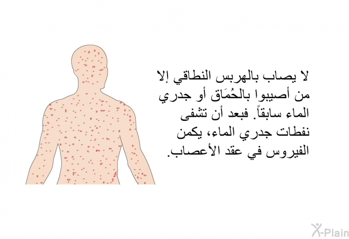 لا يصاب بالهربس النطاقي إلا من أصيبوا بالحُمَاق أو جدري الماء سابقاً. فبعد أن تشفى نفطات جدري الماء، يكمن الفيروس في عقد الأعصاب.