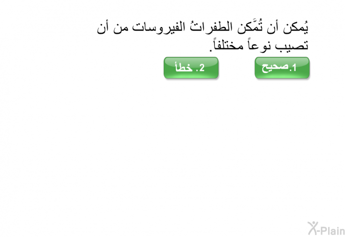 يُمكن أن تُمَّكن الطفراتُ الفيروساتِ من أن تصيب نوعاً مختلفاً.