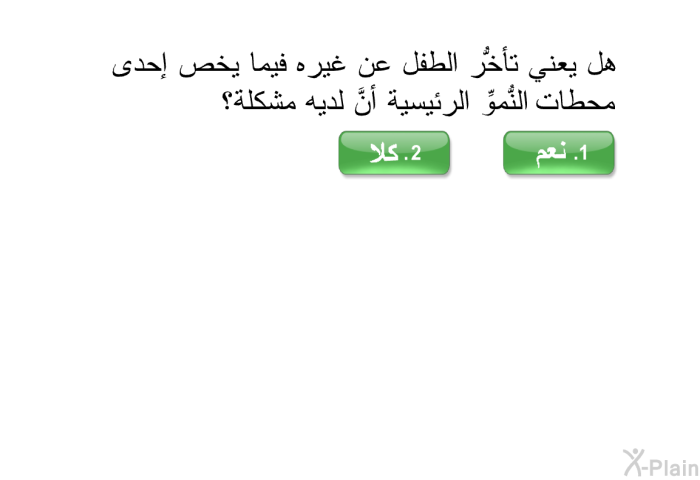 هل يعني تأخُّر الطفل عن غيره فيما يخص إحدى محطات النُّموِّ الرئيسية أنَّ لديه مشكلة؟