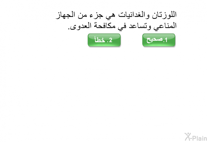 اللوزتان والغدانيات هي جزء من الجهاز المناعي وتساعد في مكافحة العدوى.