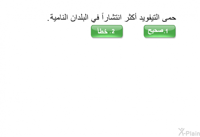 حمى التيفويد أكثر انتشاراً في البلدان النامية.