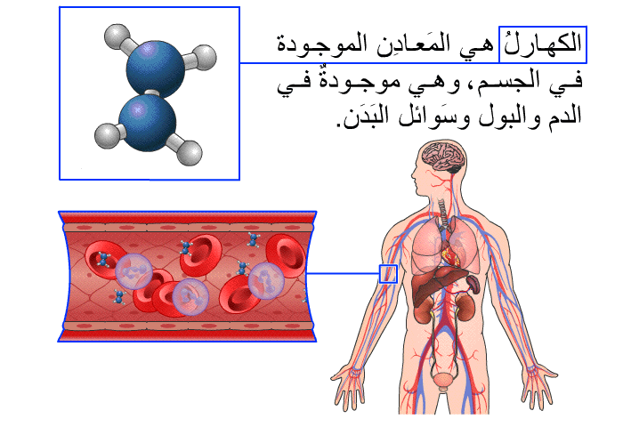الكهارلُ هي المَعادِن الموجودة في الجسم، وهي موجودةٌ في الدم والبول وسَوائل البَدَن.