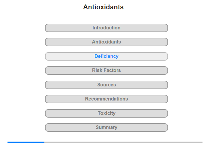 Antioxidant Deficiency