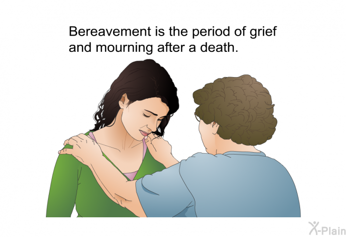 Bereavement is the period of grief and mourning after a death.
