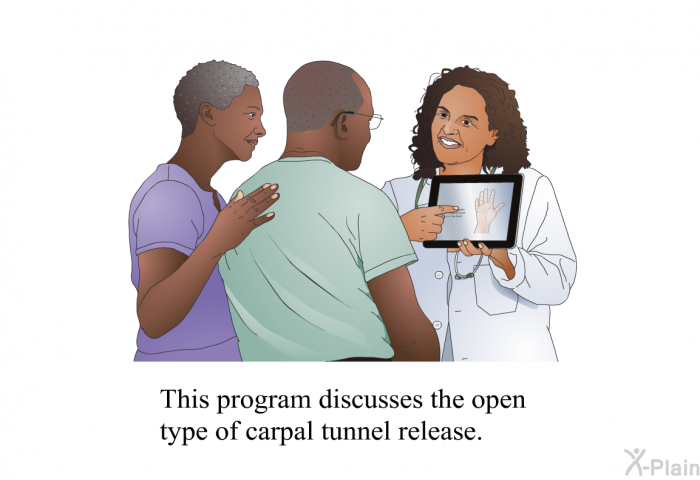 This health information discusses the open type of carpal tunnel release.