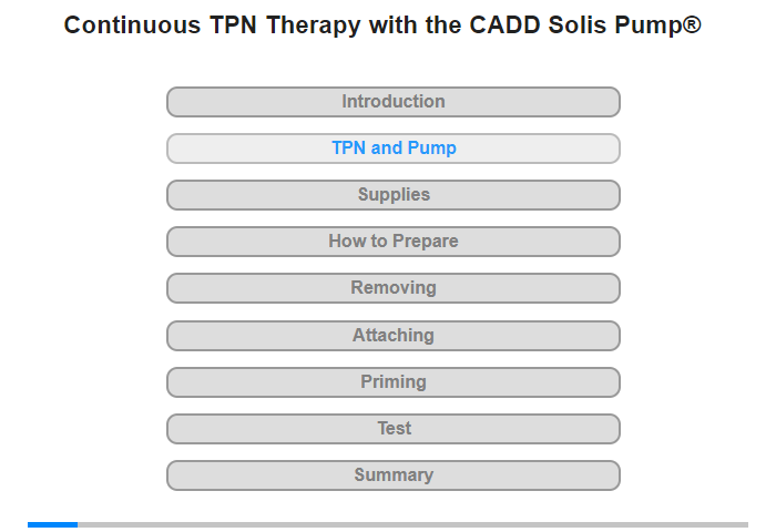 TPN and the CADD Solis Pump