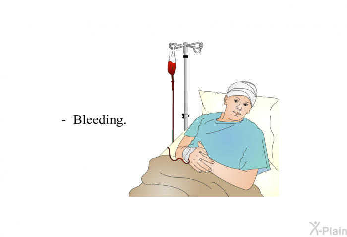 Bleeding.