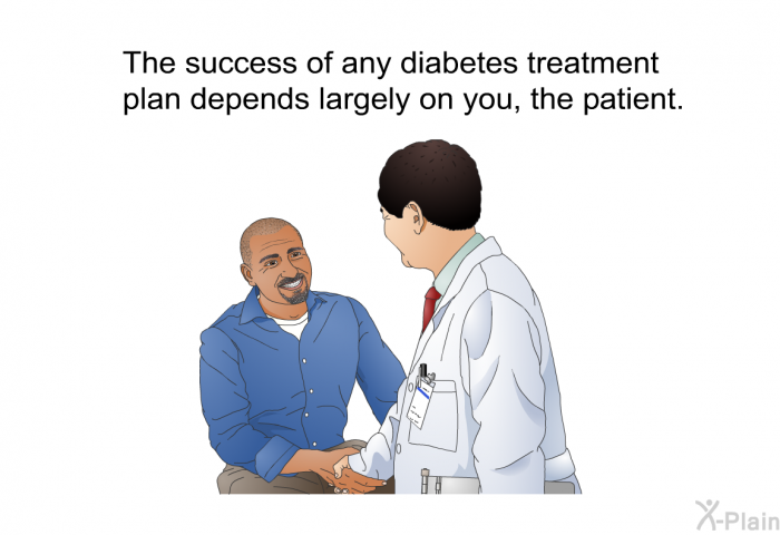 The success of any diabetes treatment plan depends largely on you, the patient.