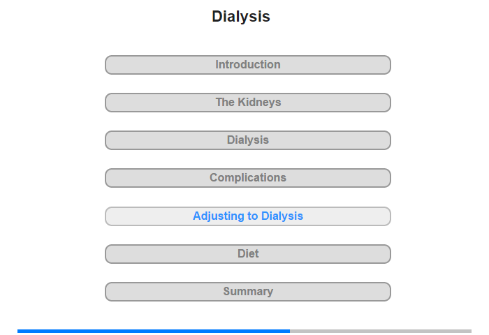 Adjusting to Dialysis