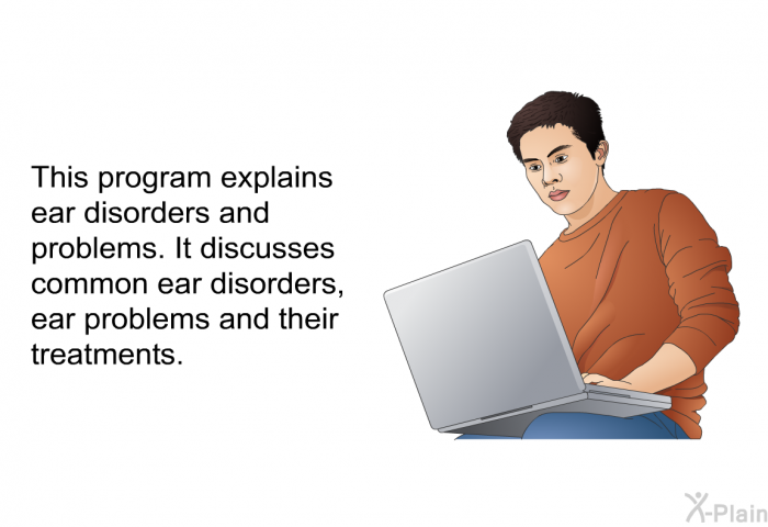 This health information explains ear disorders and problems. It discusses common ear disorders, ear problems and their treatments.