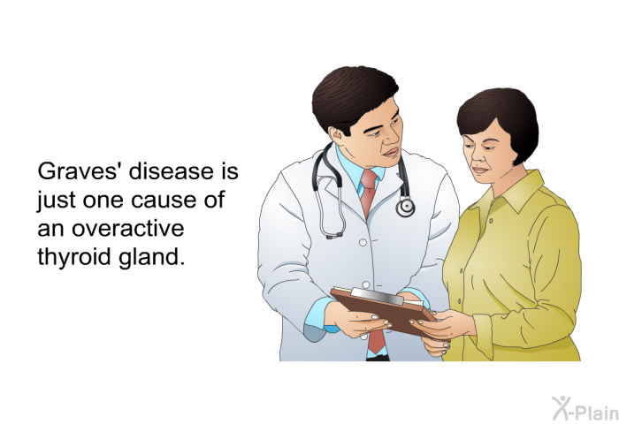 Graves' disease is just one cause of an overactive thyroid gland.