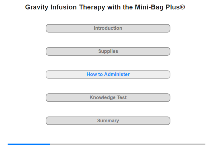 How to Administer the Gravity Infusion