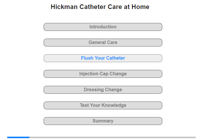 Flushing Your Hickman Catheter