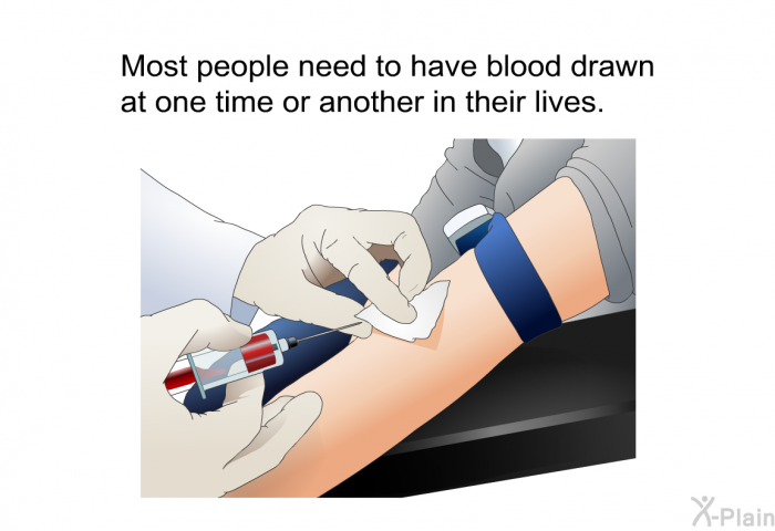 Most people need to have blood drawn at one time or another in their lives.