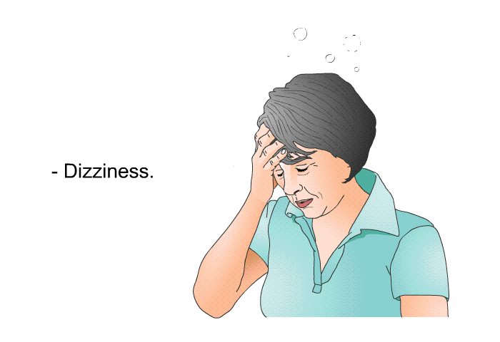 Dizziness.