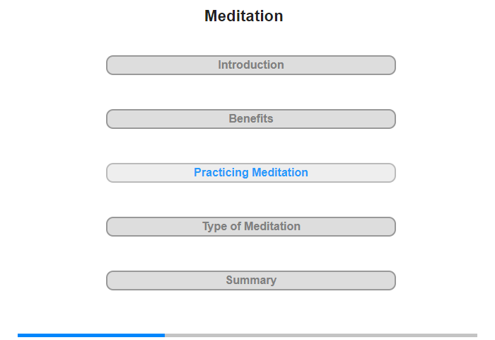 Practicing Meditation