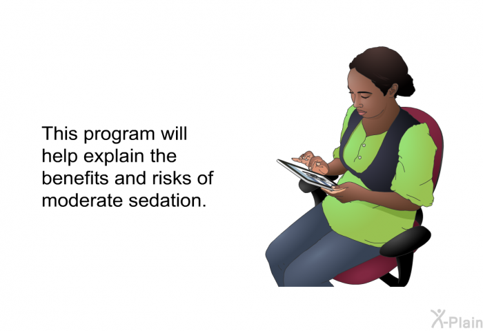 This health information will help explain the benefits and risks of moderate sedation.