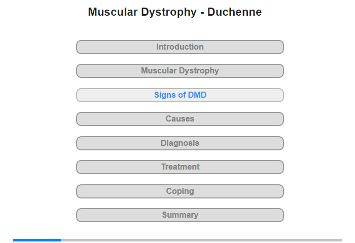 Signs of DMD