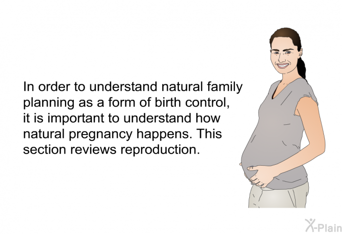 In order to understand natural family planning as a form of birth control, it is important to understand how natural pregnancy happens. This section reviews reproduction.