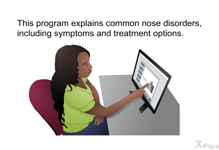 This health information explains common nose disorders, including symptoms and treatment options.
