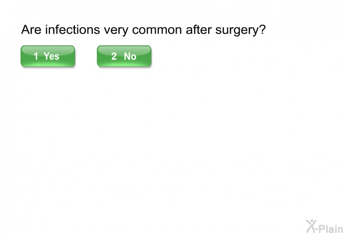 Are infections very common after surgery?