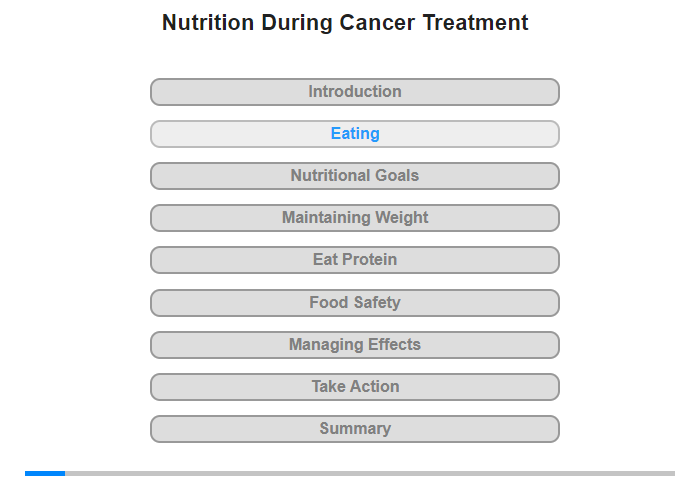 Eating and Cancer Treatment