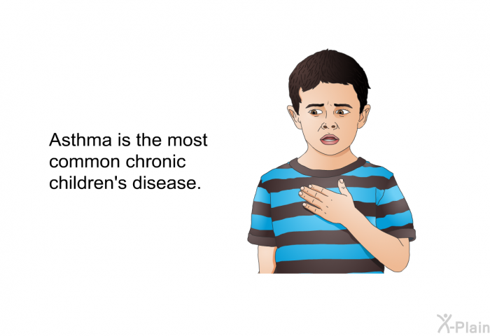 Asthma is the most common chronic children's disease.