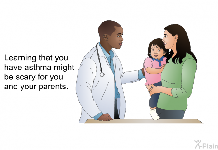Learning that you have asthma might be scary for you and your parents.