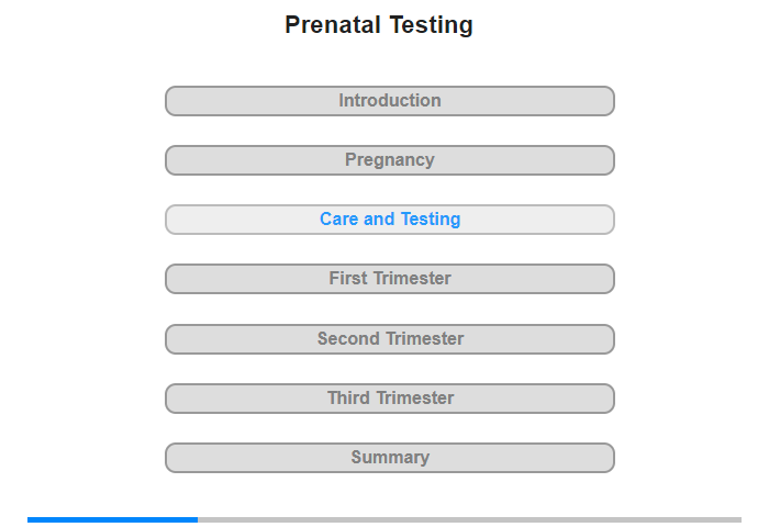 Prenatal Care and Prenatal Testing