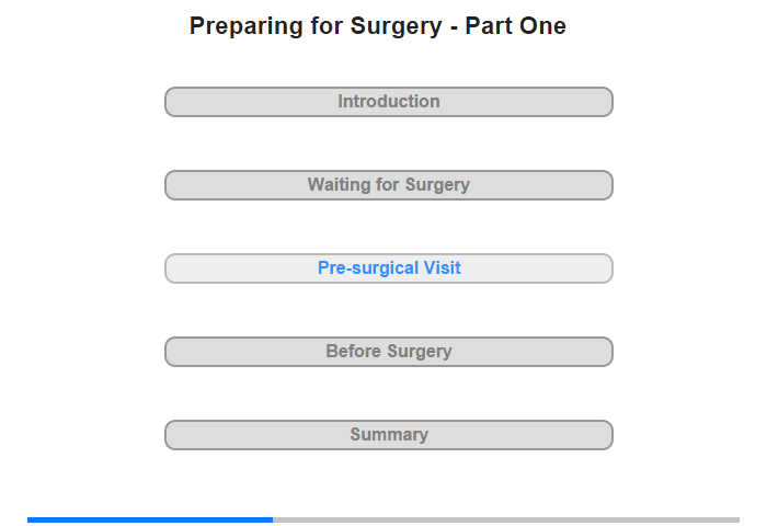 Pre-surgical Visit