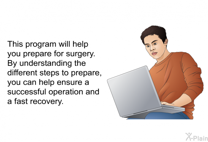 This health information will help you prepare for surgery. By understanding the different steps to prepare, you can help ensure a successful operation and a fast recovery.