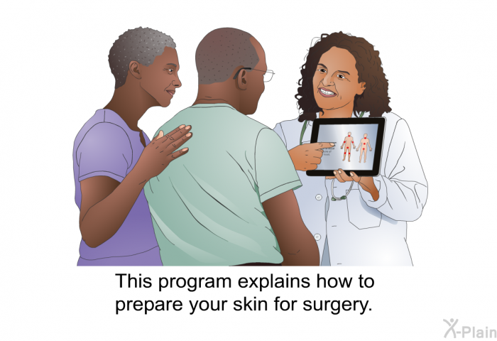 This health information explains how to prepare your skin for surgery.