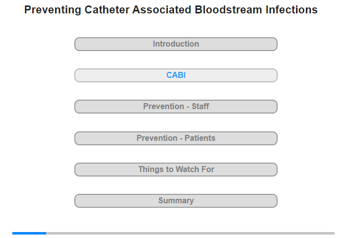 Catheter Associated Bloodstream Infections