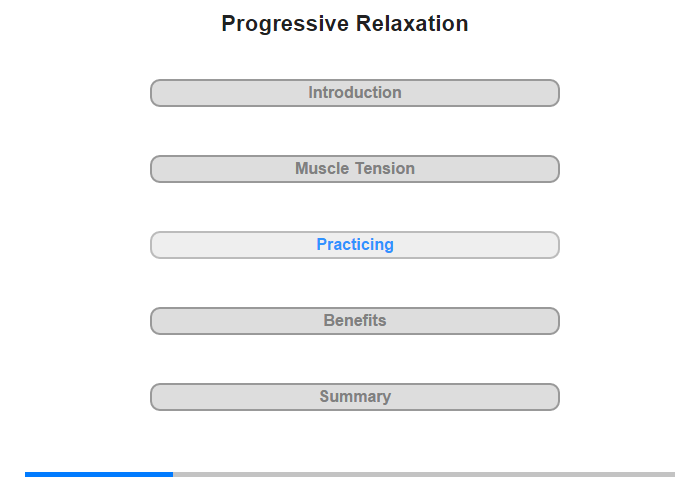 Practicing Progressive Relaxation