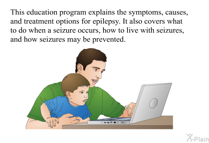 This health information explains the symptoms, causes, and treatment options for epilepsy. It also covers what to do when a seizure occurs, how to live with seizures, and how seizures may be prevented.