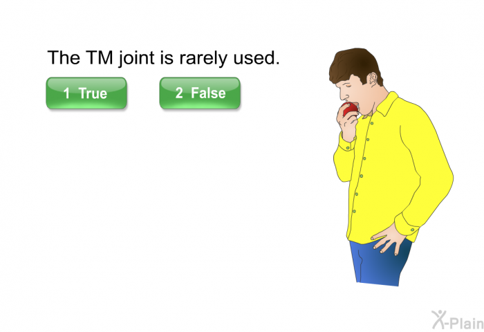 The TM joint is rarely used.