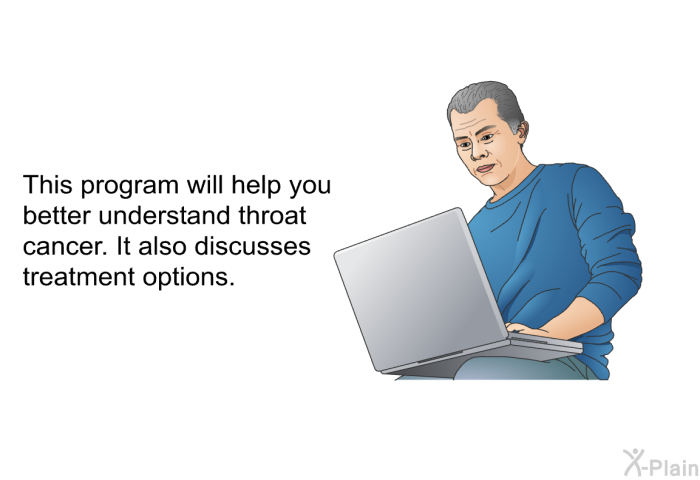 This health information will help you better understand throat cancer. It also discusses treatment options.