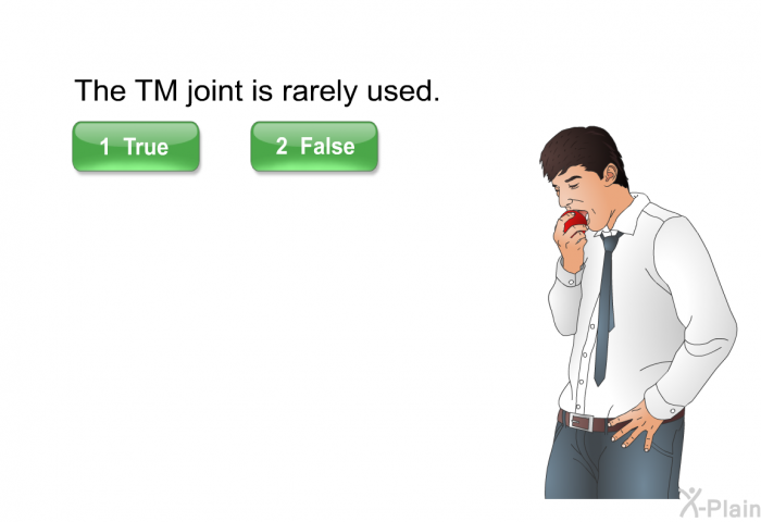 The TM joint is rarely used.