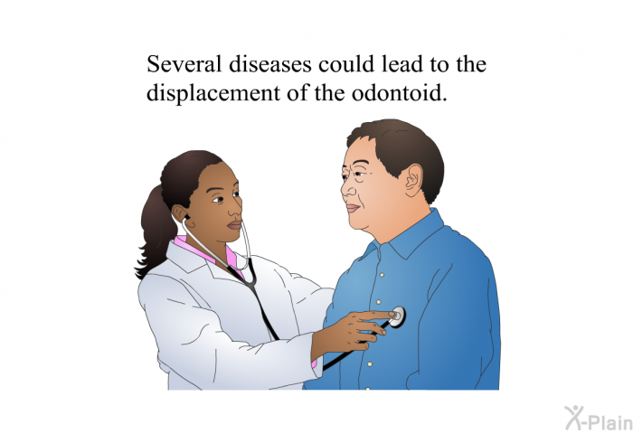Several diseases could lead to the displacement of the odontoid.