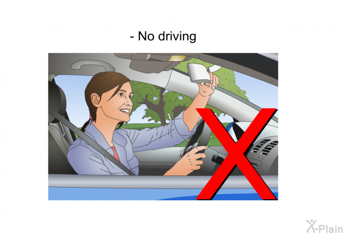 No driving