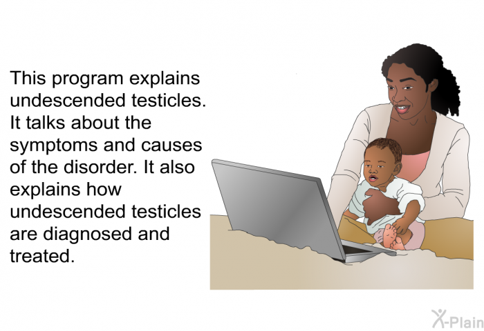 This health inforamtion explains undescended testicles. It talks about the symptoms and causes of the disorder. It also explains how undescended testicles are diagnosed and treated.
