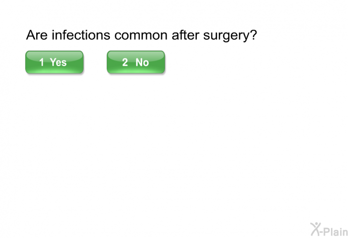 Are infections common after surgery?