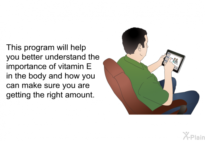 This health information will help you better understand the importance of vitamin E in the body and how you can make sure you are getting the right amount.