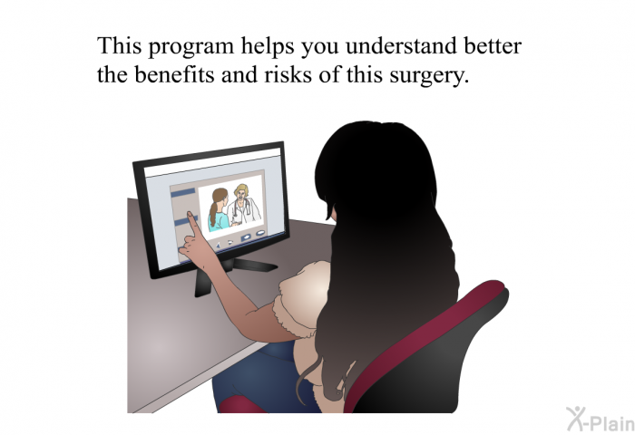 This health information helps you understand better the benefits and risks of this surgery.