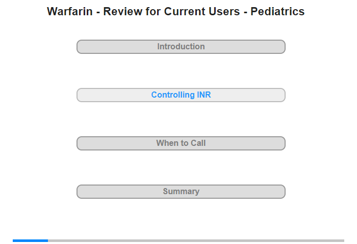 Controlling Your Child's INR