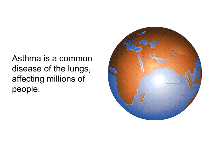 Asthma is a common disease of the lungs, affecting millions of people.